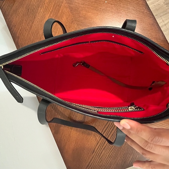 Dooney & Bourke DB75 Multi Charleston Shopper Tote - Black Black - Picture 3 of 3